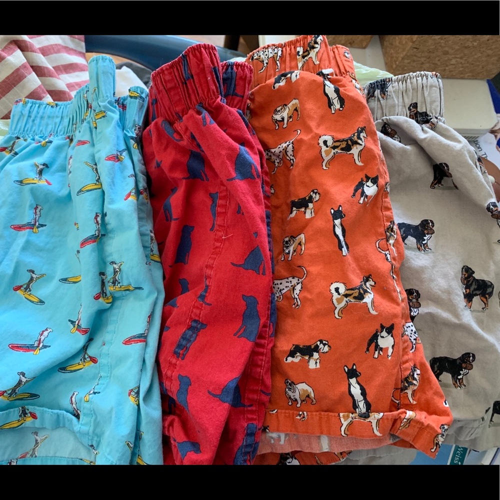 4 BUNDLE! J.Crew Boxers/Sleep Shorts - Dog Prints